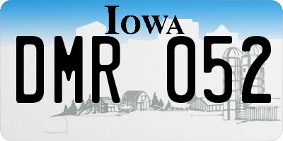 IA license plate DMR052