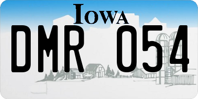 IA license plate DMR054