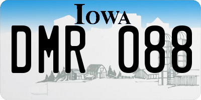 IA license plate DMR088