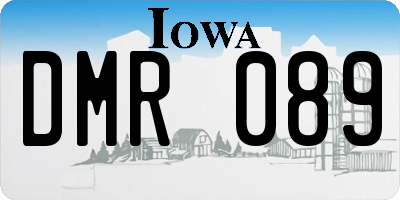 IA license plate DMR089
