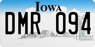 IA license plate DMR094