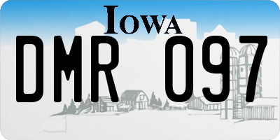 IA license plate DMR097