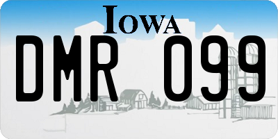 IA license plate DMR099