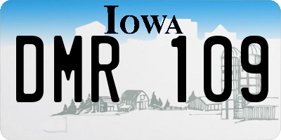 IA license plate DMR109