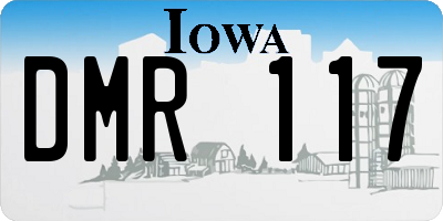IA license plate DMR117