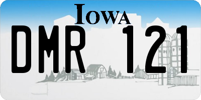 IA license plate DMR121
