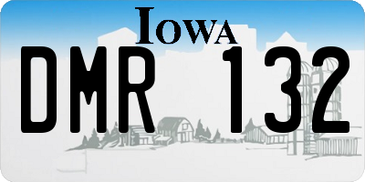 IA license plate DMR132