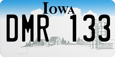 IA license plate DMR133