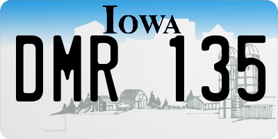 IA license plate DMR135
