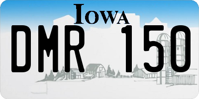 IA license plate DMR150