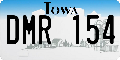IA license plate DMR154