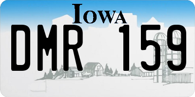 IA license plate DMR159