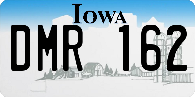 IA license plate DMR162