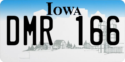 IA license plate DMR166