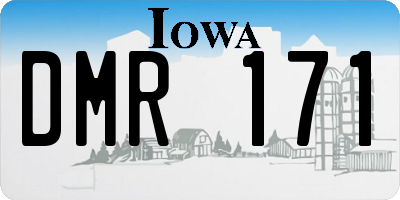 IA license plate DMR171