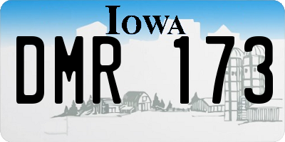 IA license plate DMR173