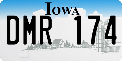 IA license plate DMR174
