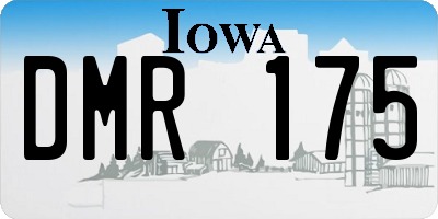 IA license plate DMR175