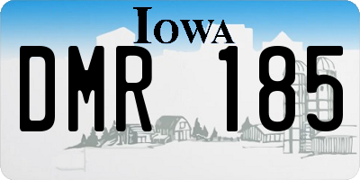 IA license plate DMR185