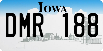 IA license plate DMR188