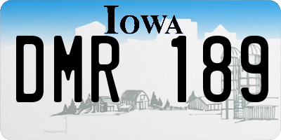 IA license plate DMR189