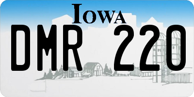 IA license plate DMR220