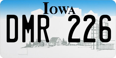 IA license plate DMR226
