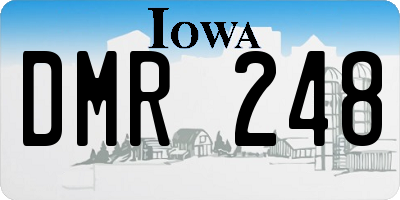 IA license plate DMR248