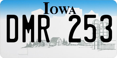 IA license plate DMR253