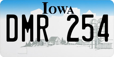 IA license plate DMR254