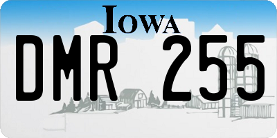 IA license plate DMR255