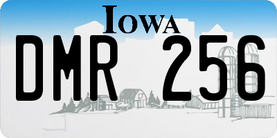 IA license plate DMR256