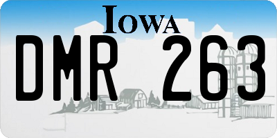 IA license plate DMR263