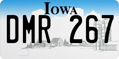 IA license plate DMR267