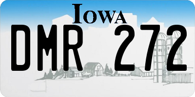 IA license plate DMR272