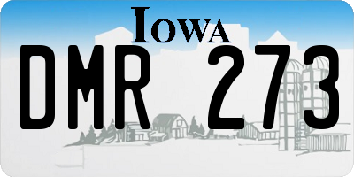 IA license plate DMR273