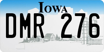 IA license plate DMR276