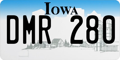 IA license plate DMR280