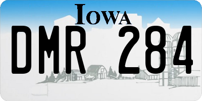 IA license plate DMR284