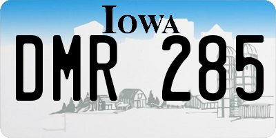 IA license plate DMR285