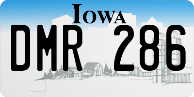 IA license plate DMR286