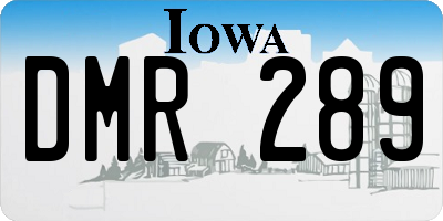 IA license plate DMR289