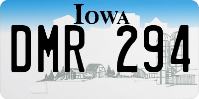 IA license plate DMR294