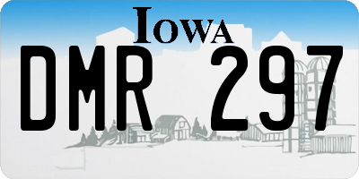 IA license plate DMR297
