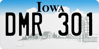 IA license plate DMR301