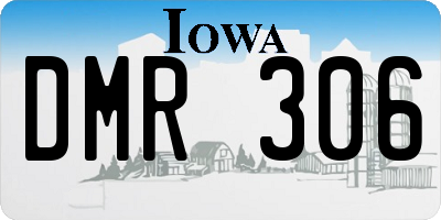 IA license plate DMR306