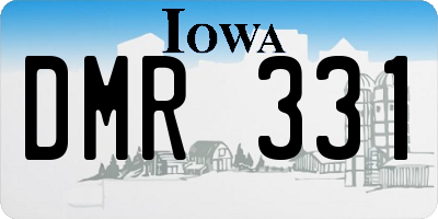 IA license plate DMR331
