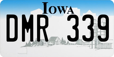 IA license plate DMR339