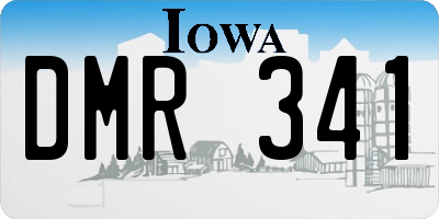 IA license plate DMR341