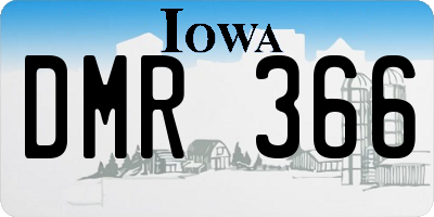 IA license plate DMR366